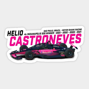 Helio Castroneves 2021 Indy Winner (full color) Sticker